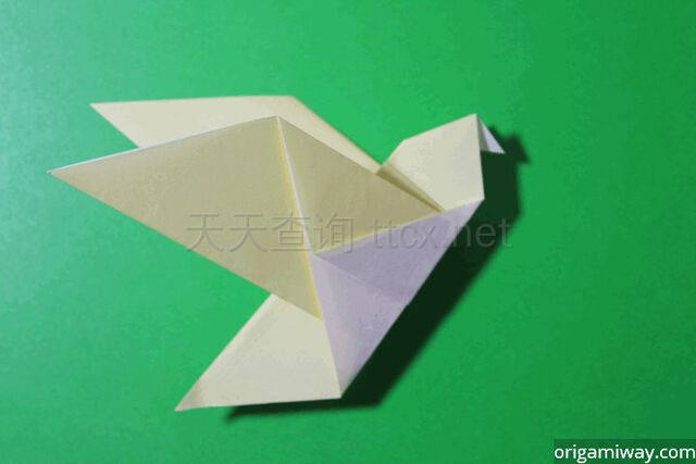简易折纸鸟-12