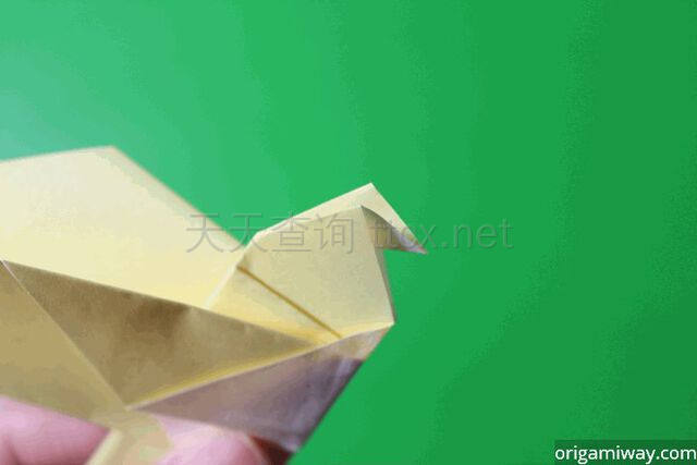 简易折纸鸟-11