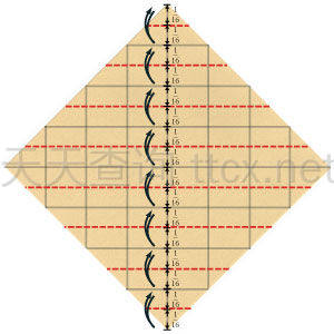 蒙面16x16矩阵折纸基础-10