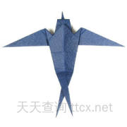 传统折纸燕子