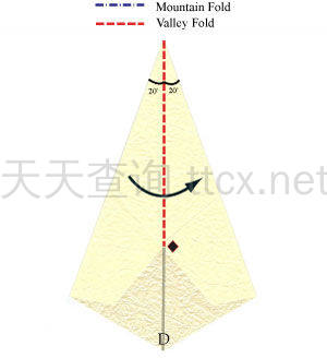 六瓣百合折纸底座-11