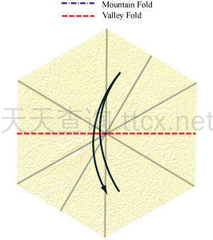 六瓣百合折纸底座-6