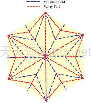 六瓣百合折纸底座-18