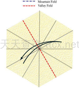 六瓣百合折纸底座-7