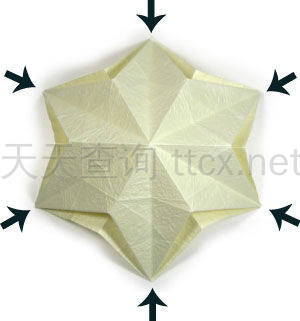 六瓣百合折纸底座-20