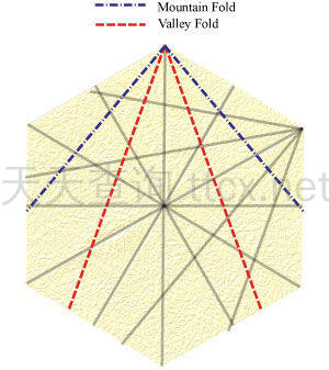 六瓣百合折纸底座-14