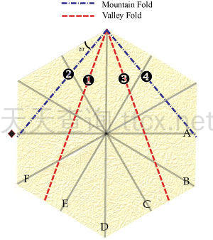 六瓣百合折纸底座-8