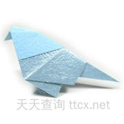 传统折纸鸟