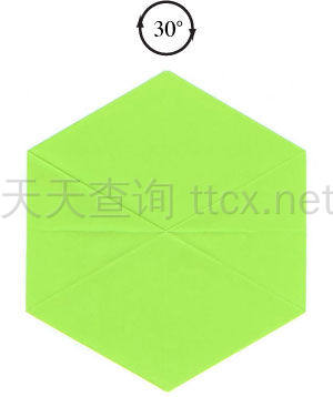 正方形纸制成的正六边形-19