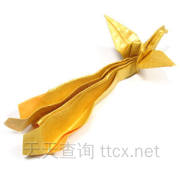 传统折纸凤凰
