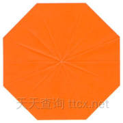 正方形纸外的正八边形