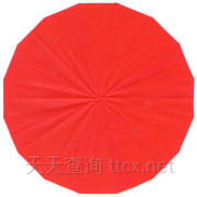 正方形纸外的正十六边形