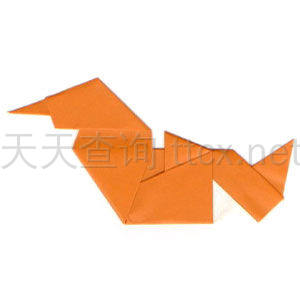 传统折纸鸳鸯-22