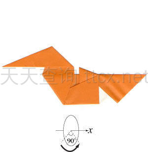 传统折纸鸳鸯-16