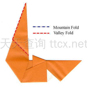 传统折纸鸳鸯-15