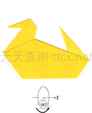 传统折纸鸭-13